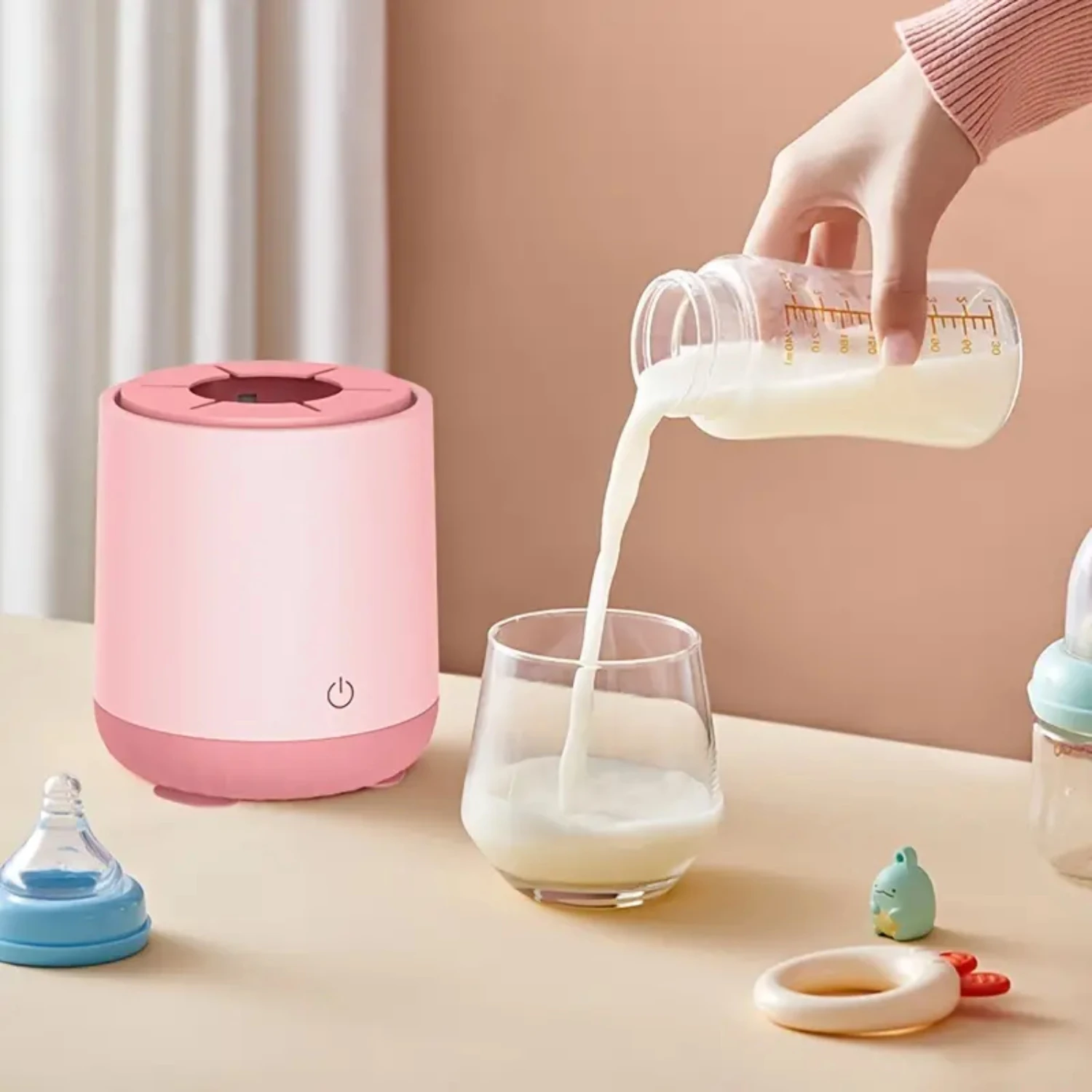 1pc Maternal And Infant Milk Shaker Portable Three-speed Electric Milk Powder Mixer