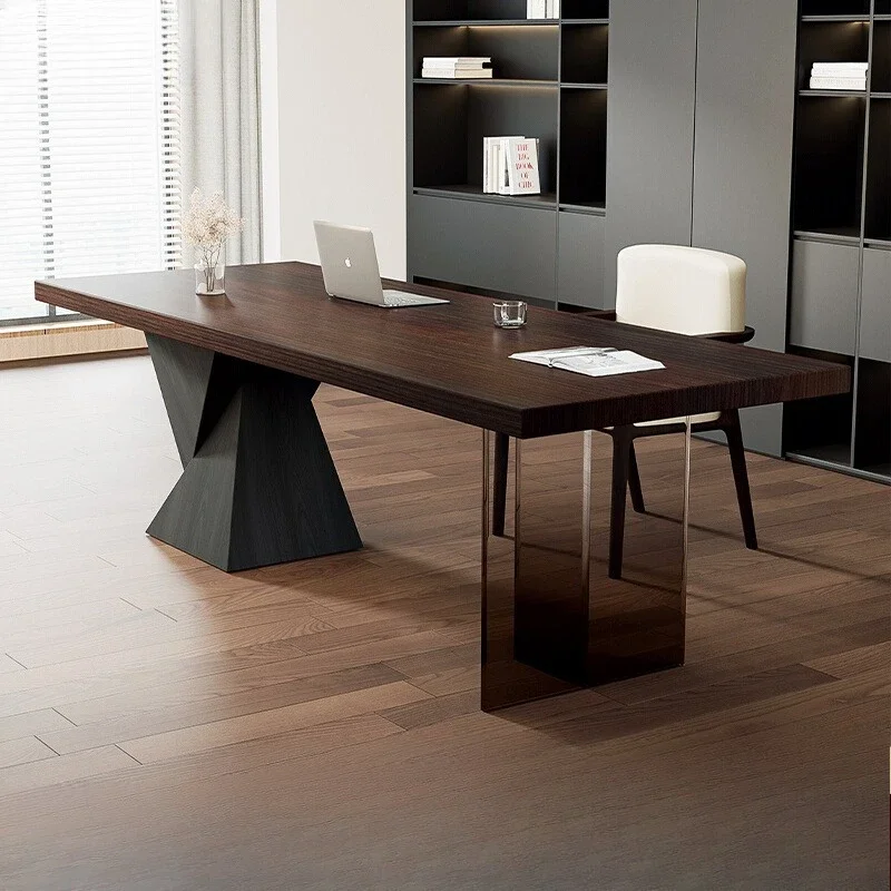 Home Furniture L Shape Manager Office Desk Design Drawers Cabinet Computer Desk Executive Luxury Mesa Para Computador