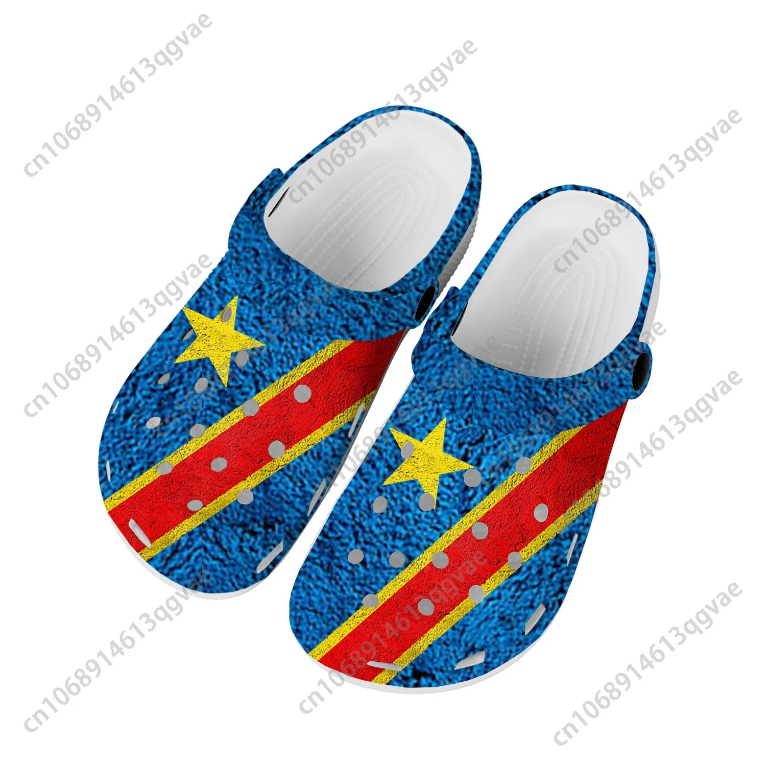 

Democratic Republic of the Congo Flag Home Clogs Custom Water Shoes Mens Womens Teenager Shoe Breathable Beach Hole Slippers