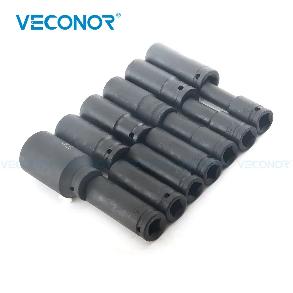 

10-32mm Socket 1/2" Square Drive Air Gun Sleeve Accessory for Car Truck Screw Driving