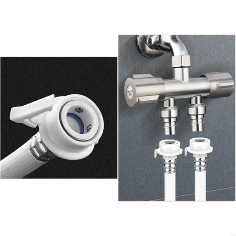 مراقبة مزدوجة صنبور حديقة الري التحكم في مياه الغسالة المرحاض دش الصمامات صمامات الحمام N58D