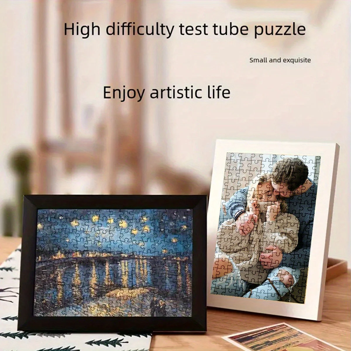 Customizable 1000-Piece Jigsaw Puzzle - Personalized Puzzle with Uploaded Photos - Family Puzzle Game to Enhance Relationships - Suitable for Christmas - Wedding - Birthday - Advanced Level - Mixed Colors - Christmas - Halloween Gift - Customizable Puzzle - Durable Structure - Puzzle - Cute Puzzle - Activity - Holiday Gift - Customized Souvenir - Reusable - Commemorative Gift - Suitable for Adults