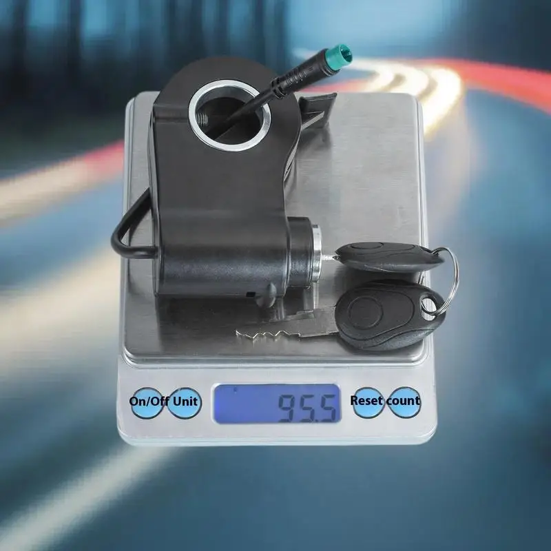 قرص التحكم في سرعة السكوتر الكهربائي مع قفل مفتاح وزر 5 سنون لـ Kukirin G2 Max/G2 Pro