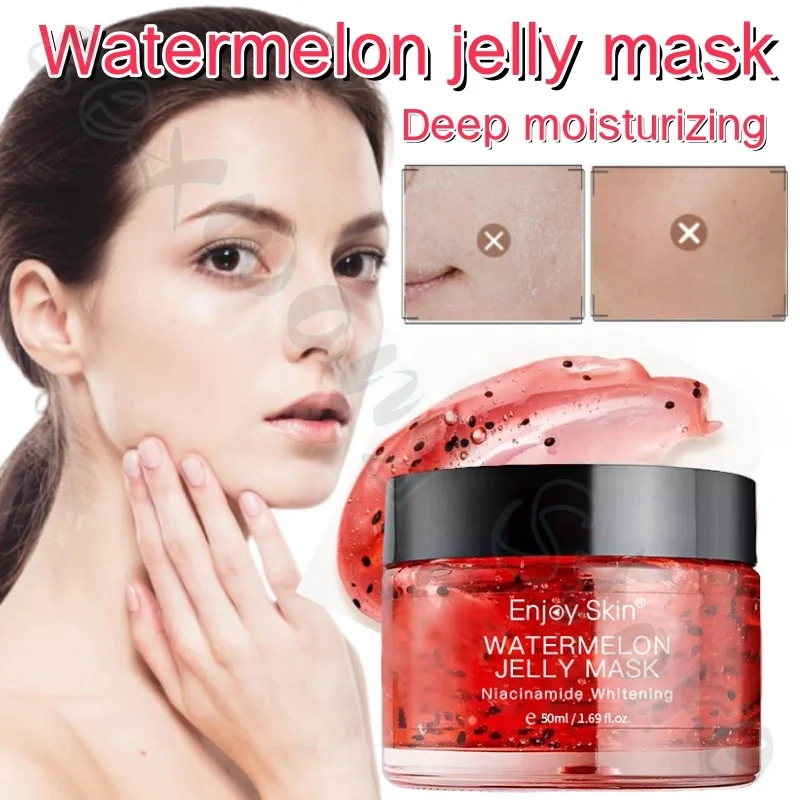 

Watermelon jelly mask to fade fine lines, improve dullness, dryness, balance oil, long-lasting moisturizing and fine pores 50g