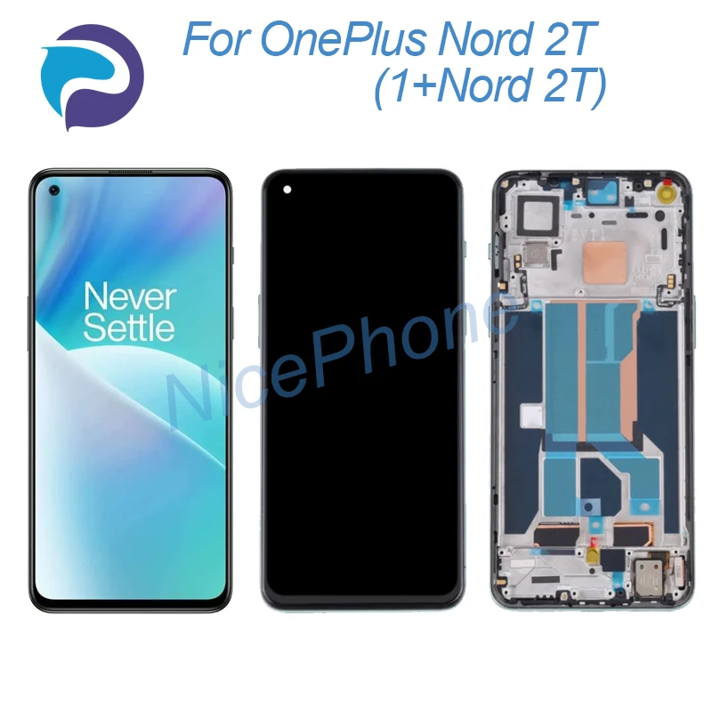 

for ONEPLUS Nord 2T LCD Screen + Touch Digitizer Display 2400*1080 CPH2399, CPH2401 1+Nord 2T LCD Screen Display