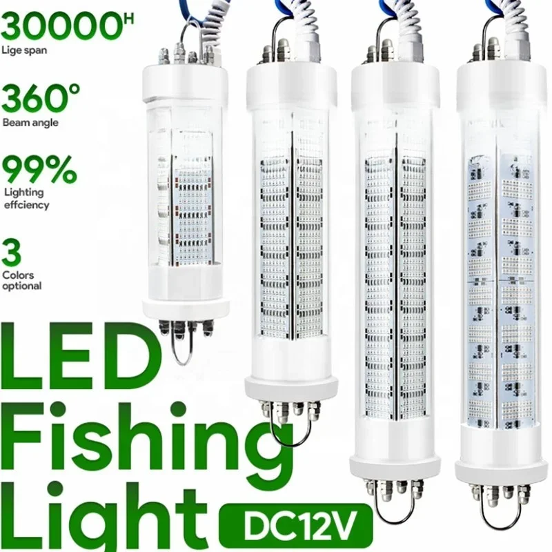 Factory Wholesale Price LED Underwater Fishing Light for Night Fishing with Battery Clip