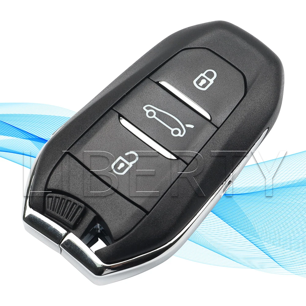 Liberty Proximity Smart Remote Card Key Fob 433MHZ 46/4A Chip For Peugeot 208 308 3008 508 5008 Citroen C4 C4L DS4 DS5 HU83/VA2
