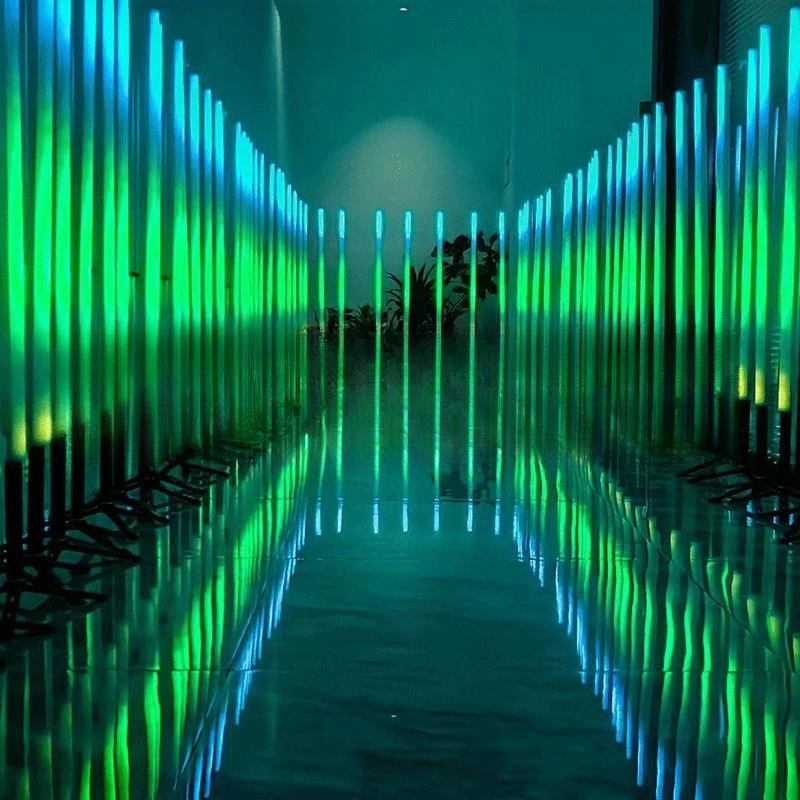 LED Outdoor Wireless Symphony Battery Pixel Tube APP DMX ARTNET Control, Stage Light