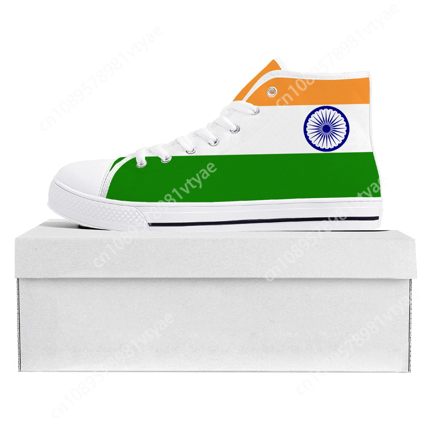 

Indian Flag High Top High Quality Sneakers Mens Womens Teenager Canvas Sneaker India Casual Couple Shoes Custom Shoe