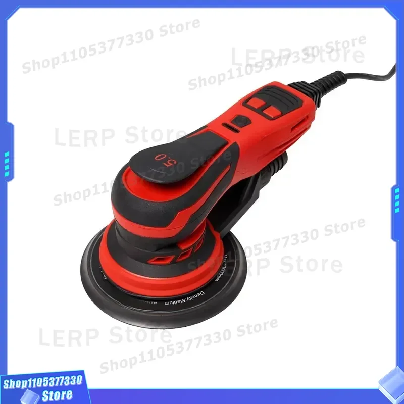 350W Brushless Random Orbit Sander 6 Inch Polisher with 5mm Track Width for Car Detailing Wood Sanding Professional Power