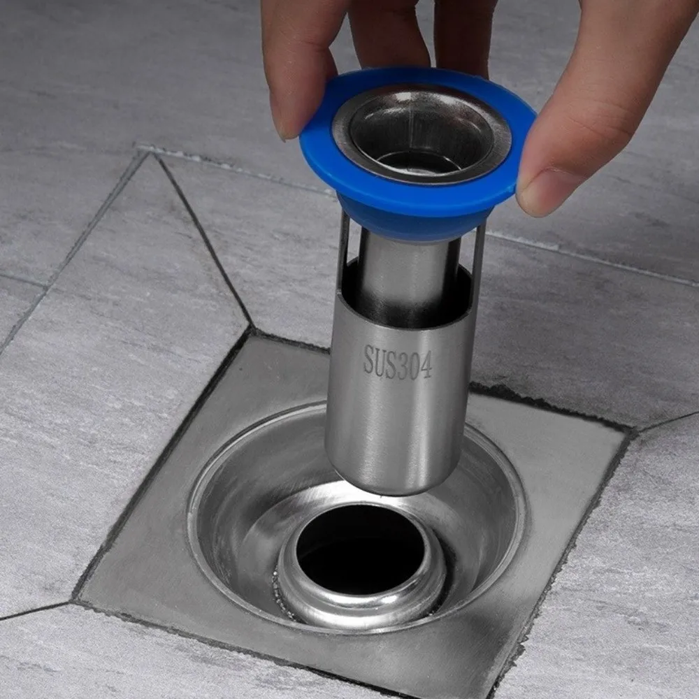 Rustproof Stainless Steel Floor Drain Core U-type Insect Proof Bathroom Sewer Drain Deodorant Sealed Floor Drain Home