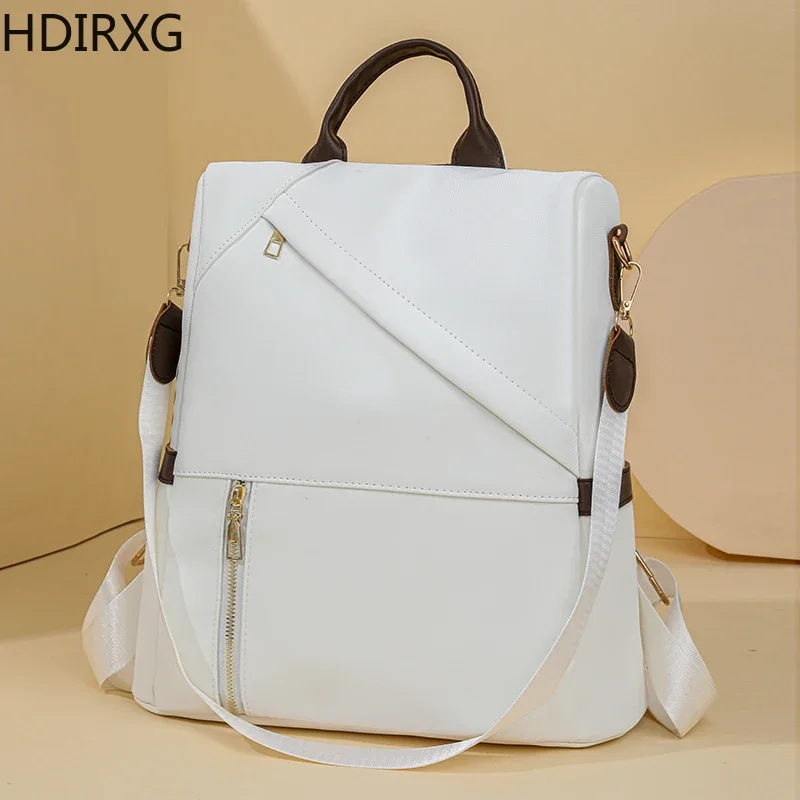 Fashion Women Backpack Bag Unique Large Capacity Travel Storage Bags Student School Casual Shoulder White Handbag New Popular