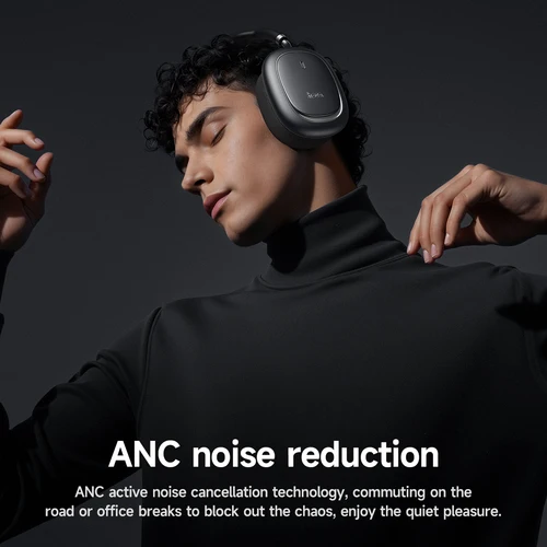 Imagen 2 del producto HOCO W68 nuevo ANC auriculares Bluetooth 6,0 con cancelación de ruido auriculares grandes inalámbricos para teléfono inteligente función de Control de aplicación