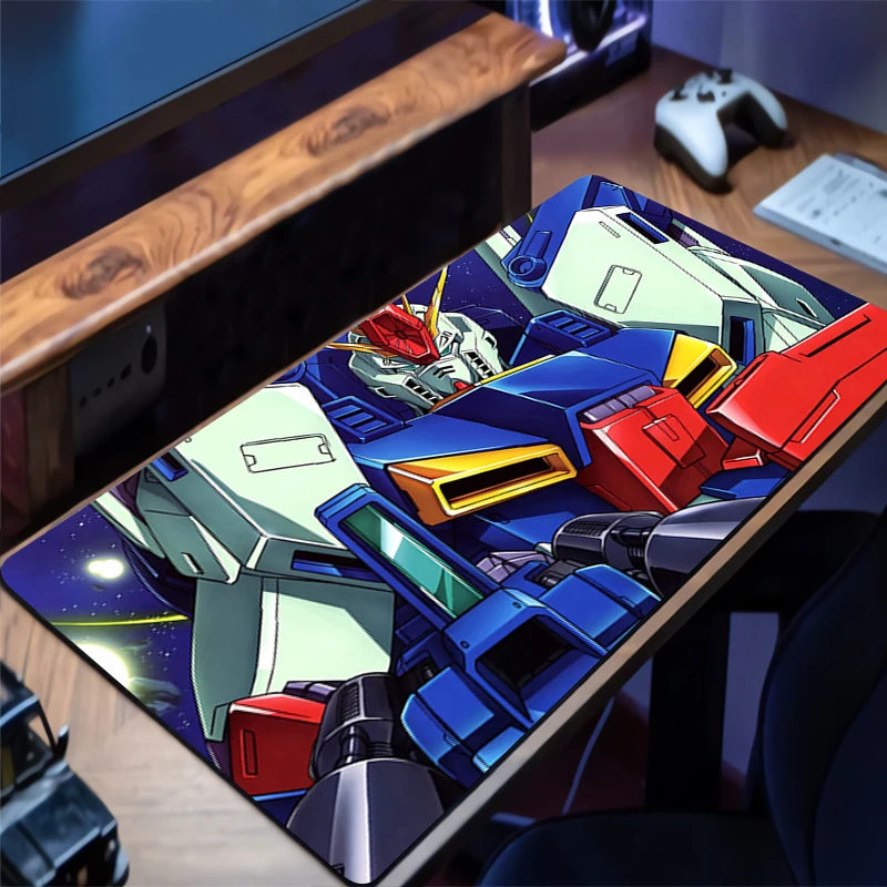 แผ่นรองเมาส์ Mechanical Warrior RX-78-2 Gundam Gaming Mouse Pad Rubber Desk Mat HD Non Slip Desk Mouse Mat Keyboard Pad Extended Pad
