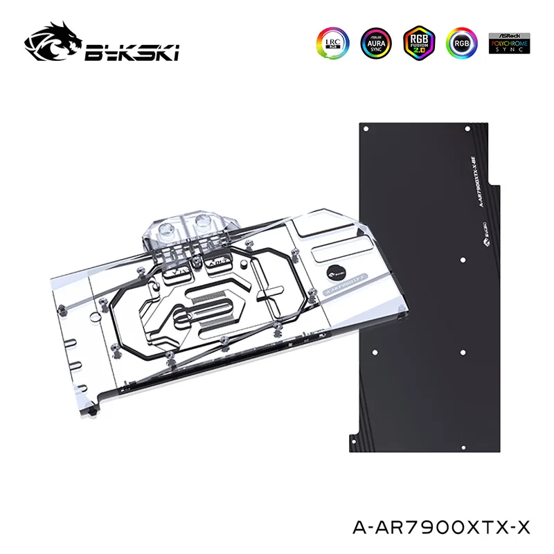 Bykski Water Block Serve For Asrock Radeon RX 7900XTX Taichi Graphics Card Cooler,With Backplate,A-AR7900XTX-X