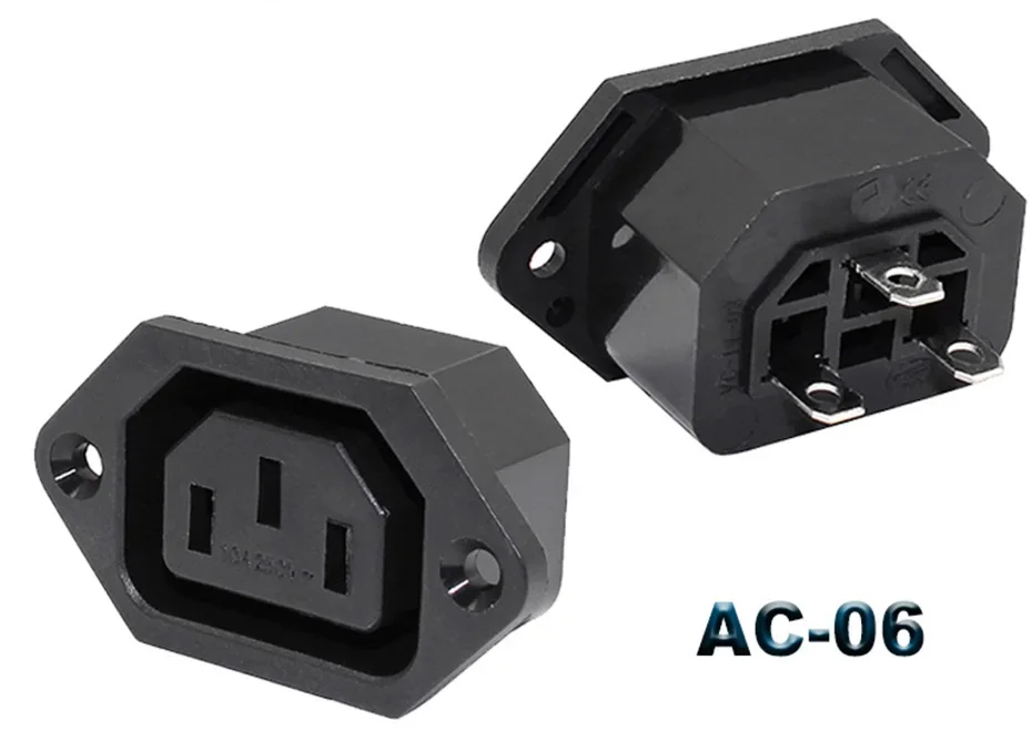 IEC320 C14 Elektrische AC-Buchse 3-polig Rot LED 250V 10A Sicherung Buchse Stecker Einlassanschluss 2-polige Buchse Montage-Wippschalter – Detail 17