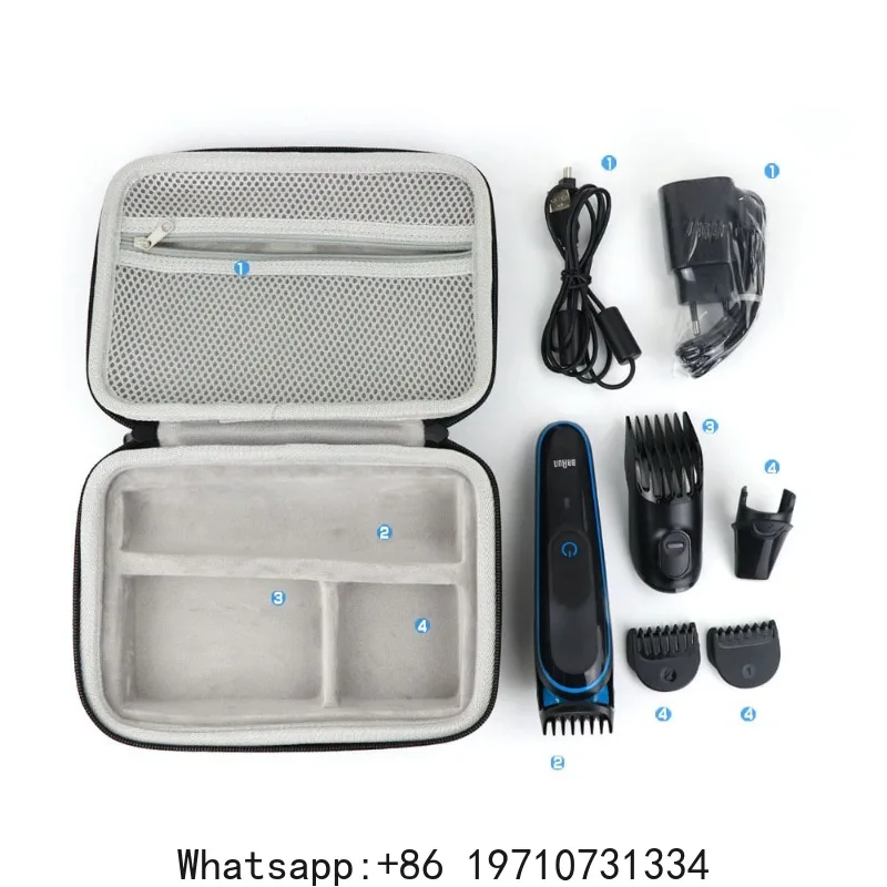 Compatible with Braun MGK3020/3060/3080 Hair Clipper Storage Boxes and EVA Razor Bags