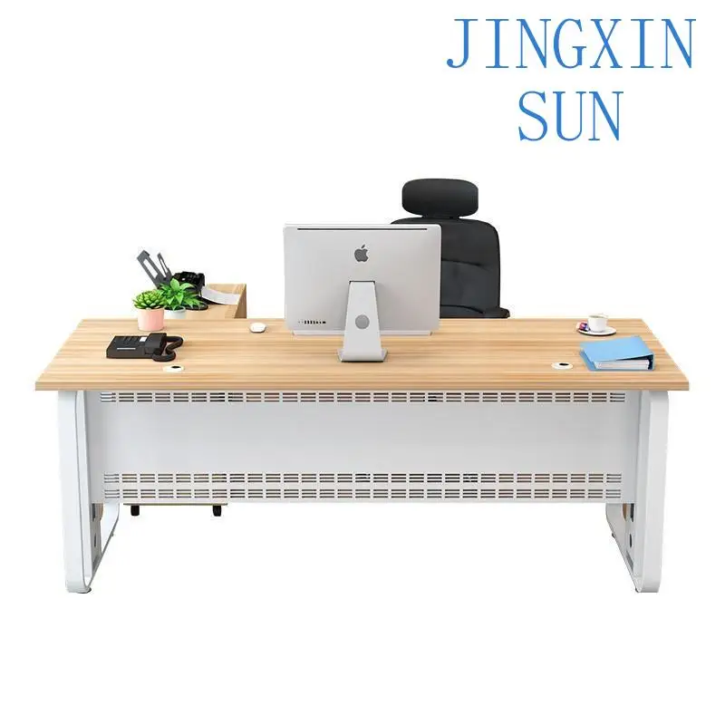 Simple And Modern Manager Single Computer Table And Chair Combination