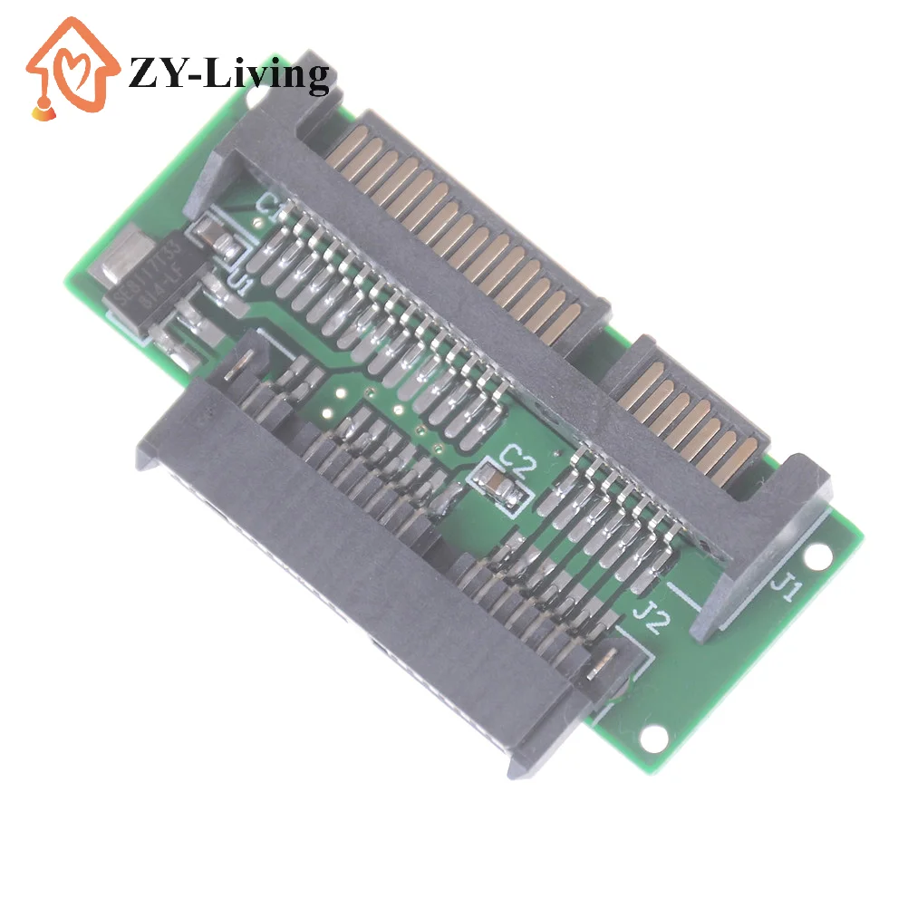 1Pcs 1.8 Inch Micro SATA HDD SSD 3.3V to 2.5 Inch 22PIN SATA 5V Adapter
