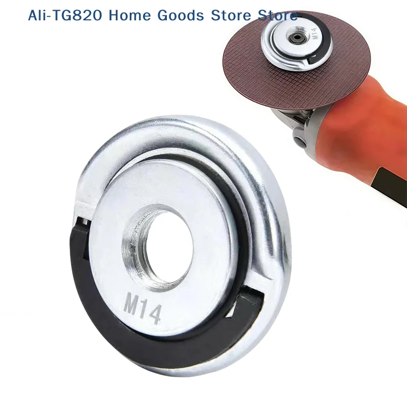[TG820]M14 Self-Locking Quick Release Power Chuck Flange Nut Grinder Pressing Plate For Angle Grinder