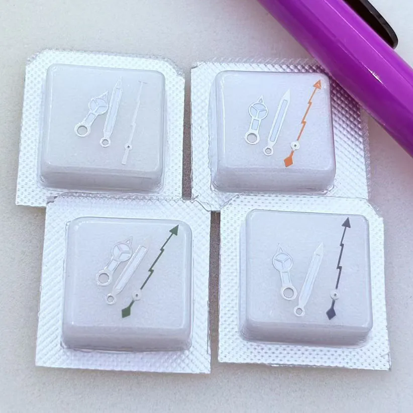 1set Green Luminous Watch Hands NH35 Lightning Second Hands  Hands Suitable forNH35 NH36  Movement Watches Pointers
