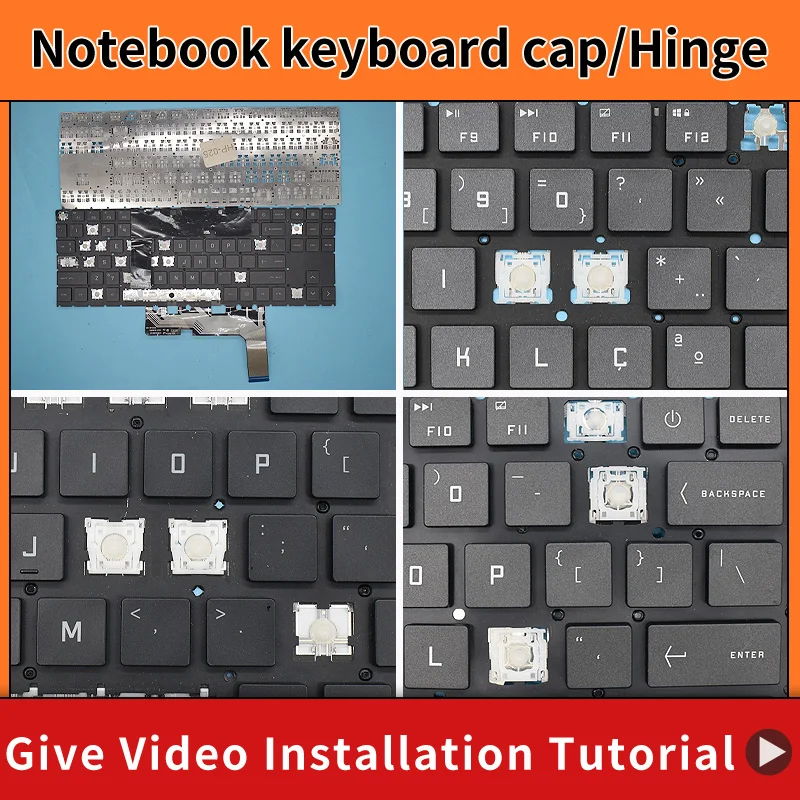 Replacement Keycap Key Cap Hinge for HP Omen 15-en Series 15-en0000la 15-en0001la 15-en0002la 15-en0003la Laptop Keyboard KeyCap