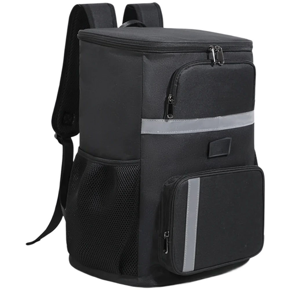 Blue Insulated Cooler Backpack Insulated Cooler 30 Liters Volume Double-layer Insulation 12 Hours Temperature Retention
