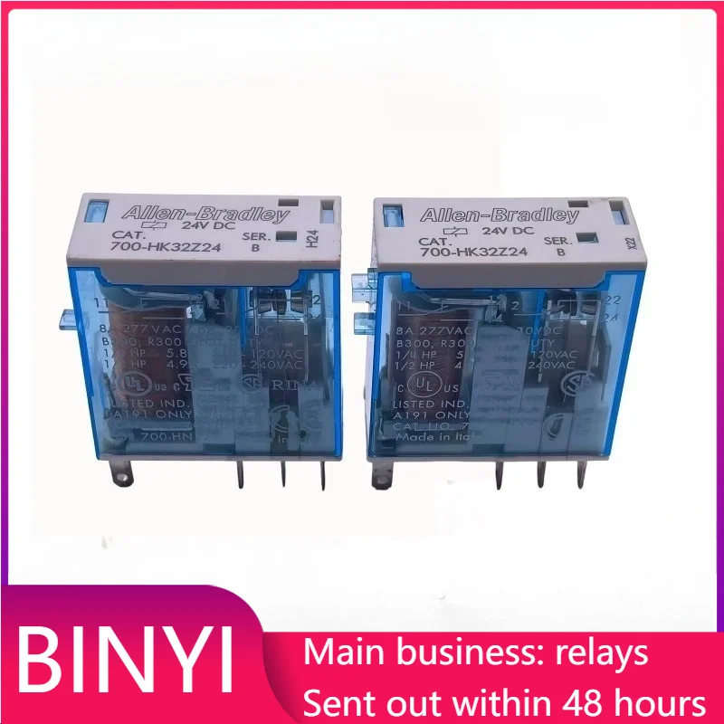 New 1pcs/lot 700-HK32Z24 DPDT 8A 24VDC Slim Line Plug-in Industrial Intermediate Relay For PLC Air Conditioner Control Board