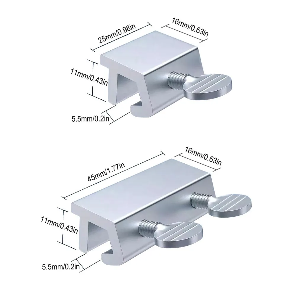 أقفال نافذة جديدة من سبائك الألومنيوم قابلة للتعديل، مشابك أمان منزلقة، قفل نافذة آمن، نافذة سدادة #6