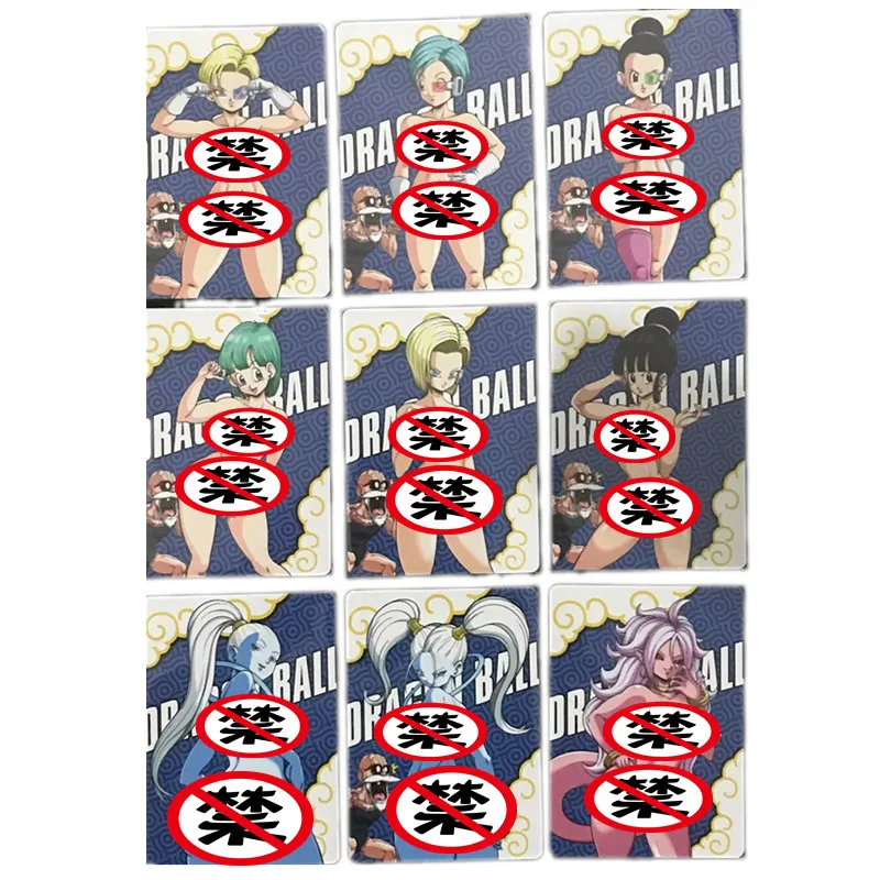 

9 шт./компл. сексуальная карта Dragon Ball Z Bidili Android 18 Android 21 аниме ACG Goddess Nude карточные игры игрушки подарки коллекционные карты