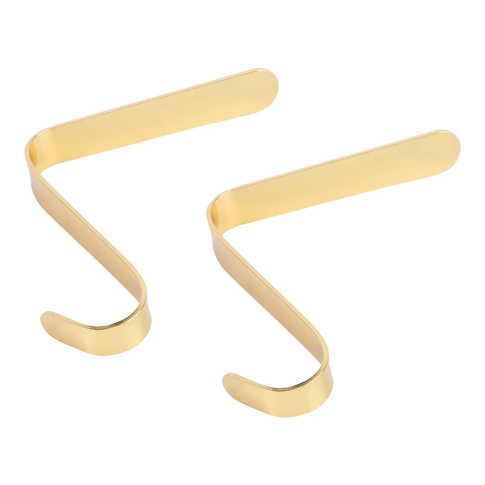 

2pcs Christmas Zinc Alloy Mantel Fireplace Mantel Hook Smooth Practical Holiday Xmas Fireplace Hook Decor