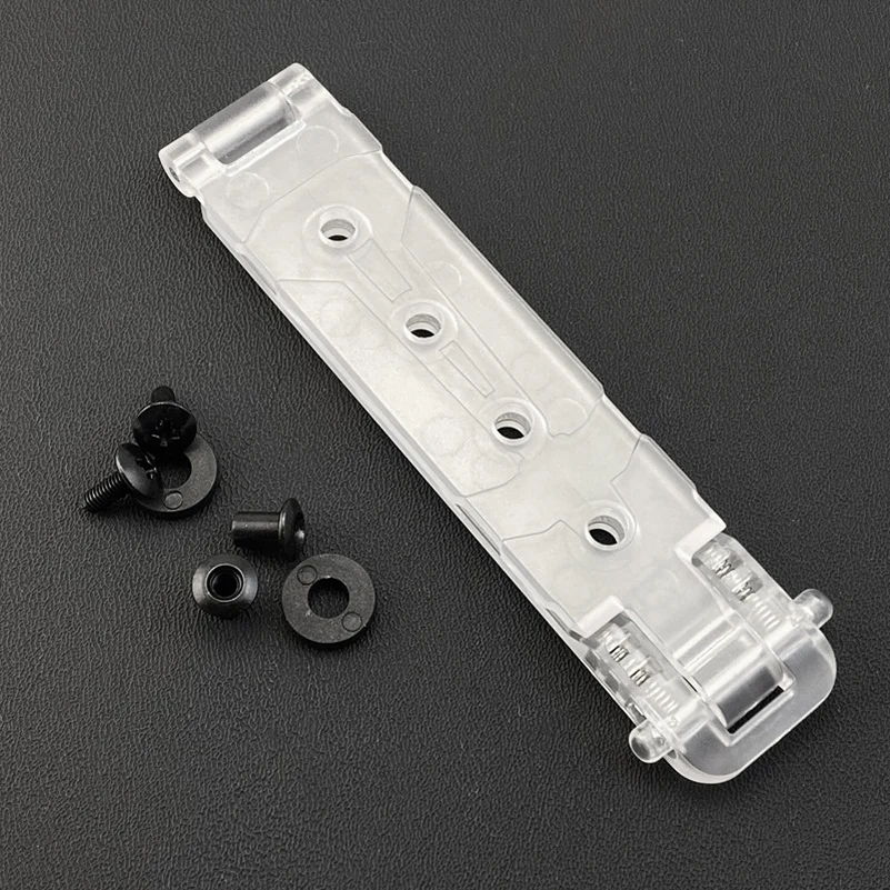 1/2 Sets Transparent MOLLE-LOK MOLLE Waist Clip Back Clamp With Screws For KYDEX Holsters Knife Sheath Scabbard DIY Make Parts