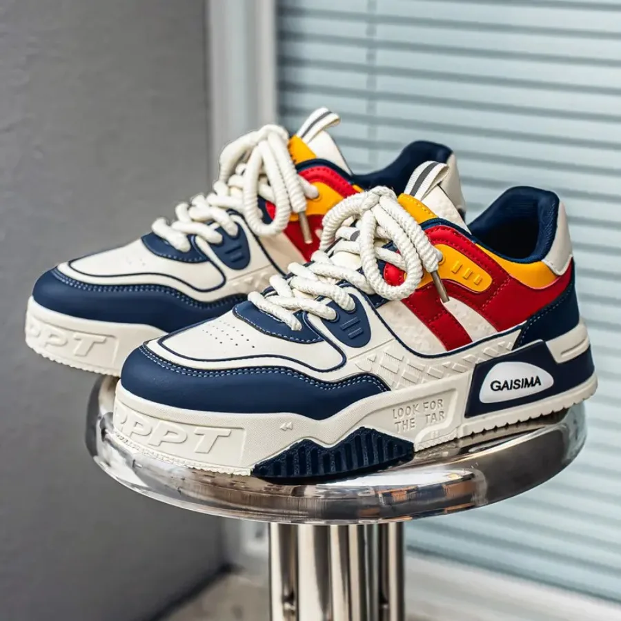 

New Men'S Sneakers Niche Thick-Soled Trendy Casual Shoes