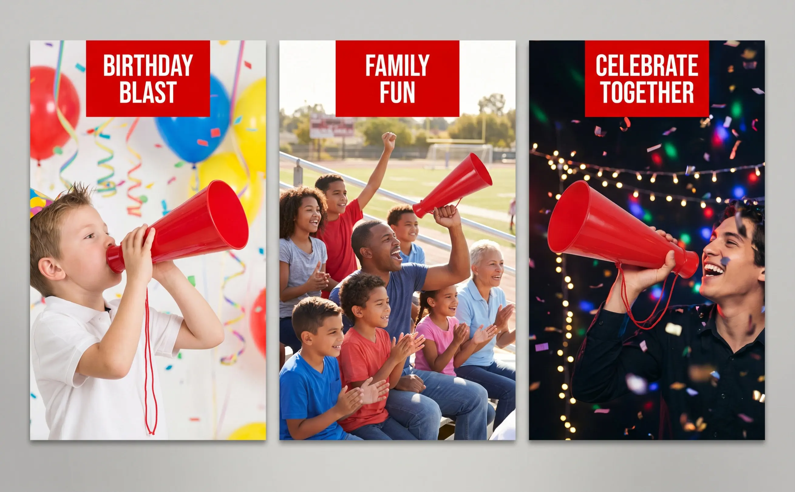 2 Pcs Cheers Party Noisemaker Cheering Horn Cheerleading Megaphone Megaphones Directors Cones Favors Prop