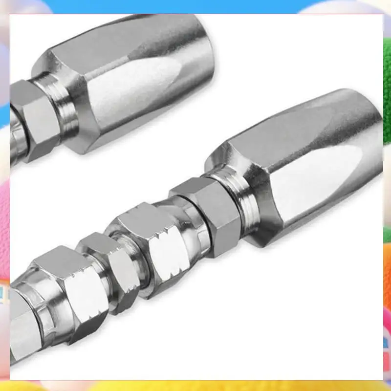 2Pcs Hydraulic Hose Repair Kit, Reusable, 2-Wire Reusable Hydraulic Repair Fitting-ABUA