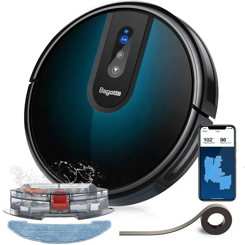 BG750 2000-4000Pa 240V Automatic Commercial Intelligent Household Multifunctional Floor Sweeper Mop Robot Vacuum Cleaner