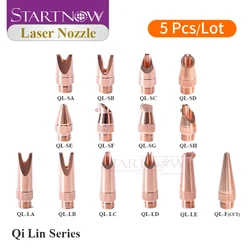 Startnow 5PCS Laser Cutting Nozzle For QILIN Hand-held Welding Machine Laser Nozzle M8 Hand-held Copper Welding Nozzle