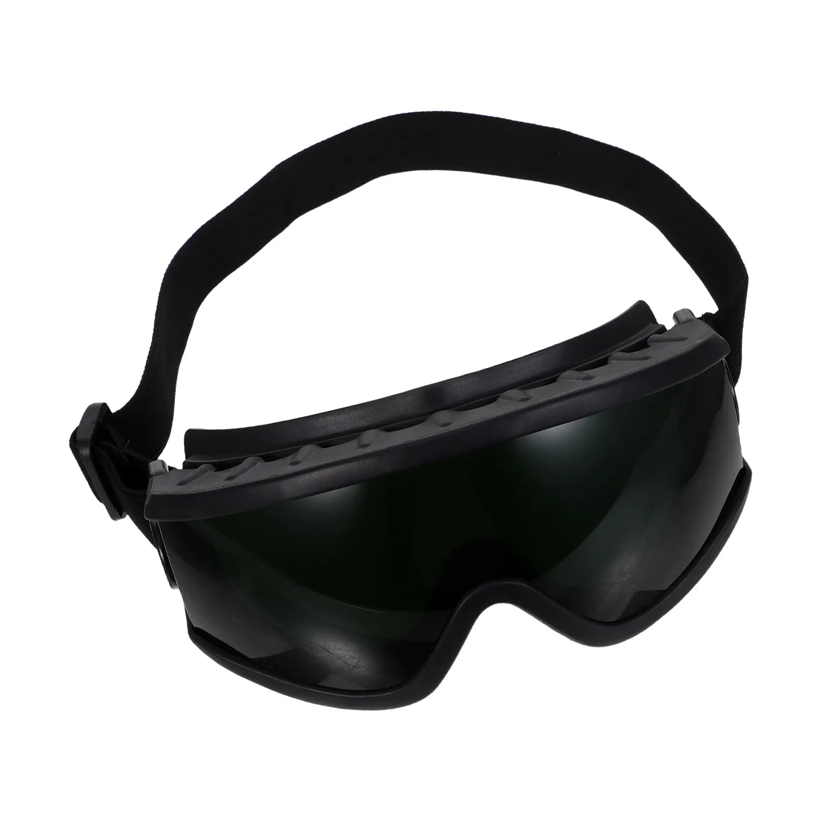 Wide Shade Welding Safety Goggles Dark Lens Protective Eyewear Black Frame Adjustable Strap Brazing Flame Cutting Welding Gear