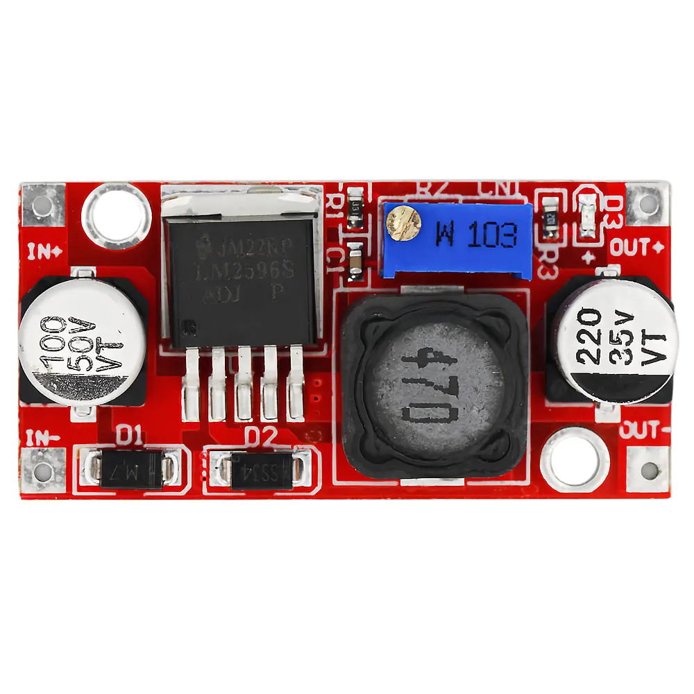 LM2596 LM2596S DC-DC 3-40V Upgrade Version 3A Adjustable Step-down Power Supply Module Reverse Connection Protection Voltage