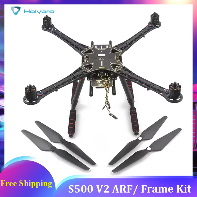 

Holybro S500 V2 ARF/ Frame Kit With BLHeli S ESC 20A, 2216, 920KV Motor Wheelbase 480mm Compatible with Pixhawk6C, Pix32 V6