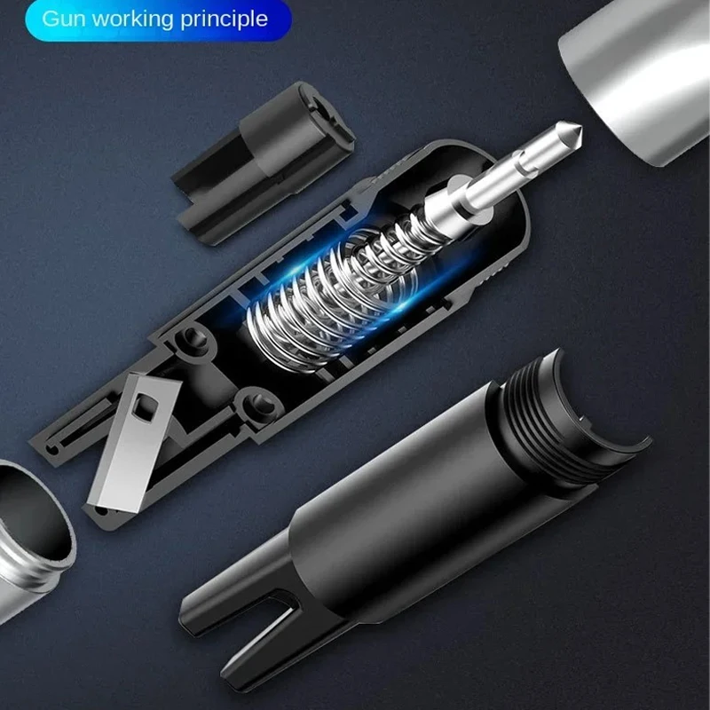 Car Window Glass Breaker Seatbelt Cutter Emergency Tungsten Steel Tip Safety Hammer Auto Rescue Safety Break Hammer view 4