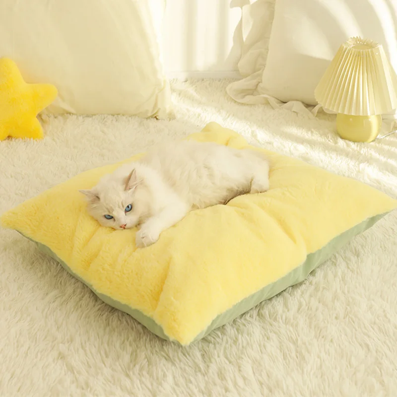 HOOPET Deep Sleep Soft Winter Cat Bed House Small Dog Mat Basket Pets Tent Cozy Cave Nest Detachable Cushion Kennel Pet Supplies