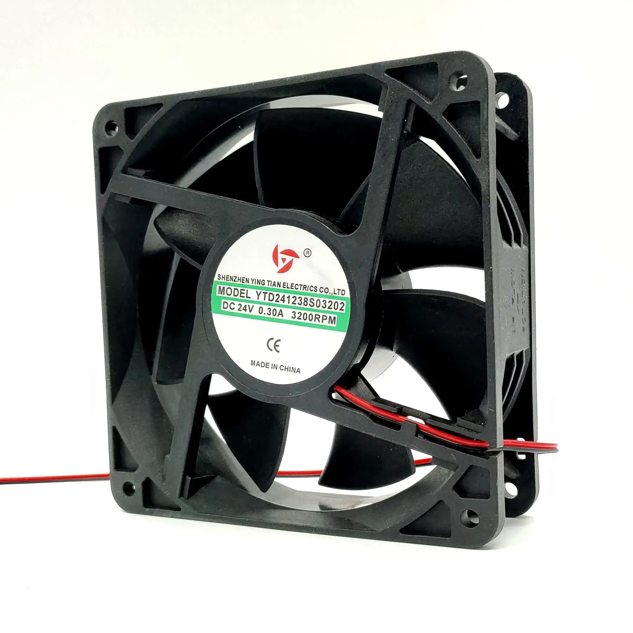 

YTD241238S03202 DC 24 В 0,30 А 120x120x38 мм 2-проводной охлаждающий вентилятор