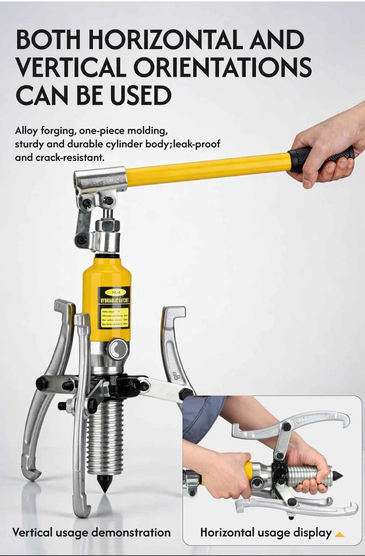 

ZYL-5 5Ton Hydraulic Gear Wheel Bearing Puller Separator Tool Two or Three Adjustable Jaws with Portable Box for Repair Shop