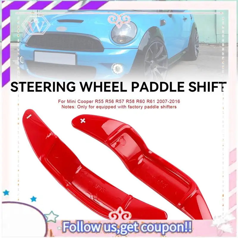 

Easy To Use Car Steering Wheel Paddle Extension Shift Cover For BMW Mini Cooper R55 R56 R58 R60 R61 2007-2016 Accessories