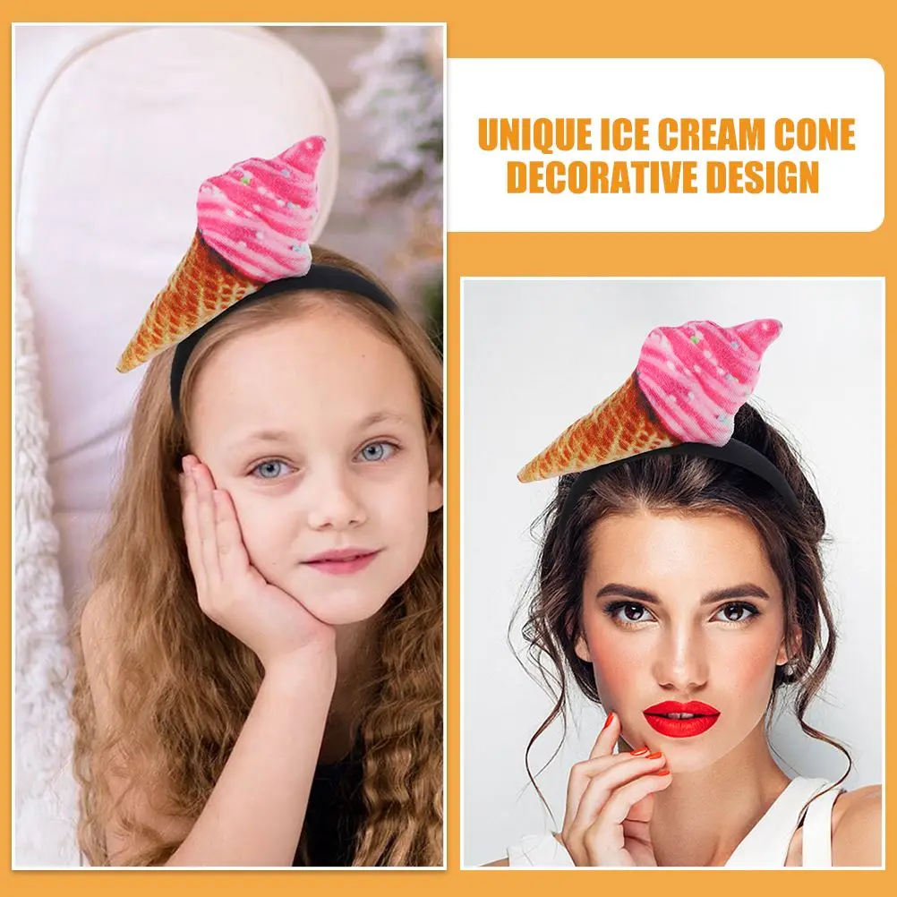 Bandeau de Sauna pour Crème Glacée, Décorations de Cheveux Amusantes pour Femme, Rouleau d'emouf, Accessoires de Vacances, Tissu Halloween pour Bébé, 2 Pièces