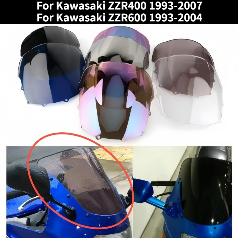 

Motorcycle front windshield fairing for Kawasaki ZZR 400 600 ZZR400 1993-2007 ZZR600 1993-2004