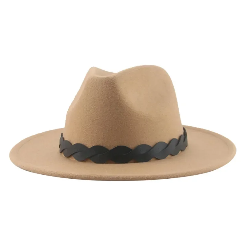 Hat Hats for Women Hats for Men Fedora Hats Panama Solid Belt Casual Formal Wedding Decorate Jazz Dancer Hat Sombreros De Mujer