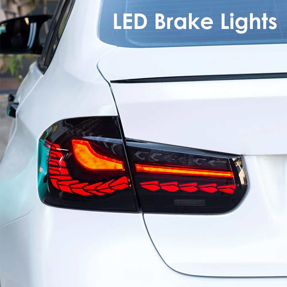 Pair Of Car Tail Light Assembly For BMW F30 2013-18 LED Brake