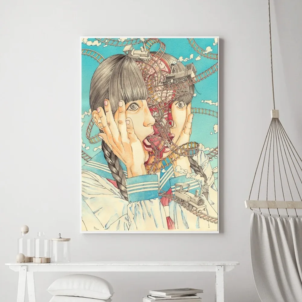 Shintaro Kago Art Horror Poster Prints Poster Wall Painting Bedroom Living Room Wall Bar Restaurant Sticker Small